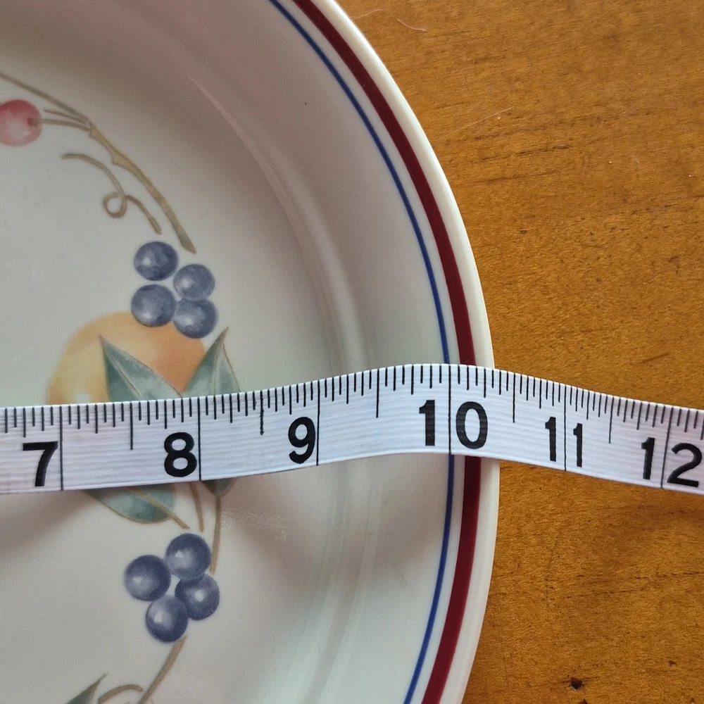 Corelle Abundance Dinner Plate with Red and Blue Accents